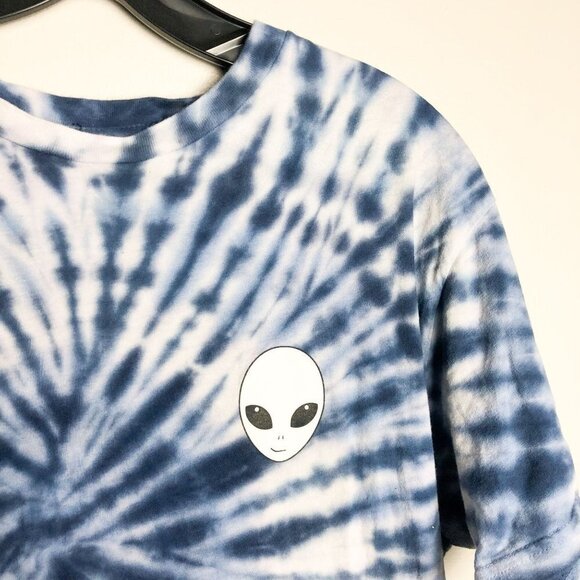 Alien Crewneck T Tie Short Sleeve Soft T shirt Small - Picture 3 of 4